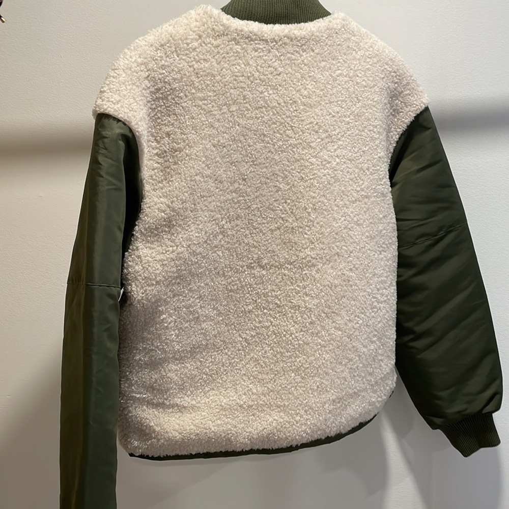 TEGAN FAUX SHEARLING CONTRAST PUFFER JACKET - Picture 9 of 9